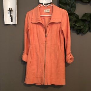 Anthropologie Casual Jacket in Coral/peach